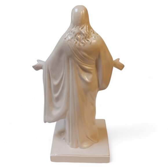 Vtg Risen Christ Stigmata Plaster Statue 10.5" - Picture 16 of 16